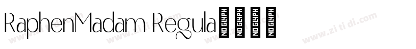 RaphenMadam Regula字体转换